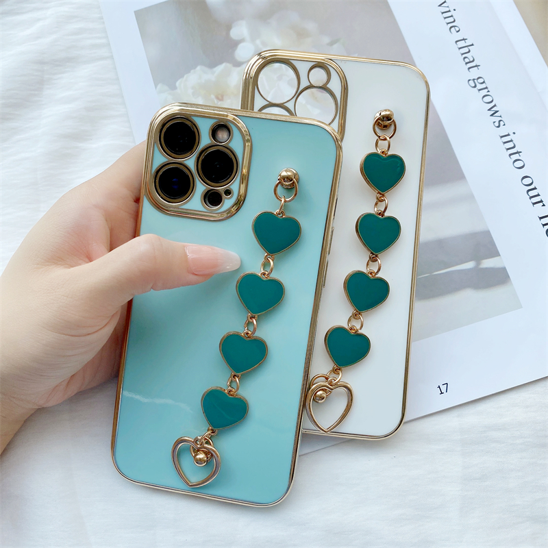 DEL for Samsung Galaxy A51 Back Cover with 3D Love Heart Wristband