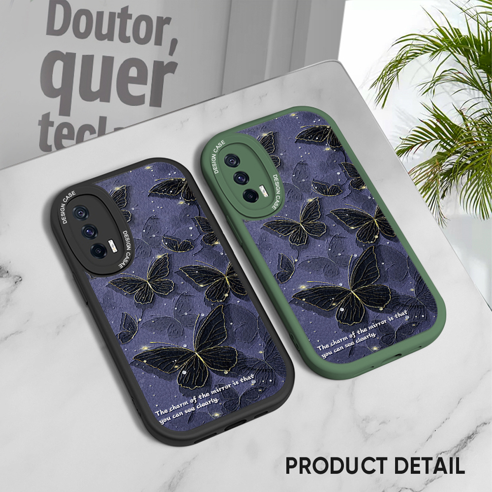ZeroQiQi for Redmi Xiaomi Poco M2 Back Cover Lucky Butterflies