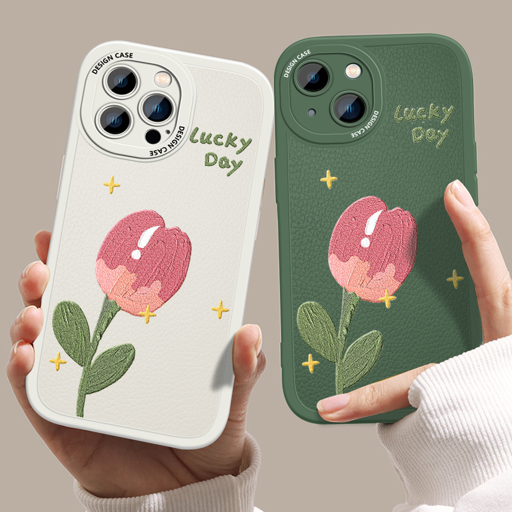 AMORVOR for Samsung Galaxy A21S Back Cover Pink Flower PU Leather