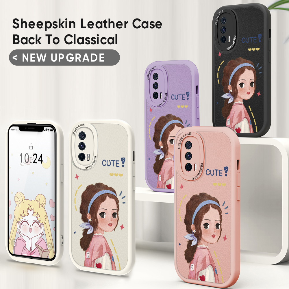 For OPPO K5/Realme X2/Realme XT Back Cover Slim Beautiful Girl