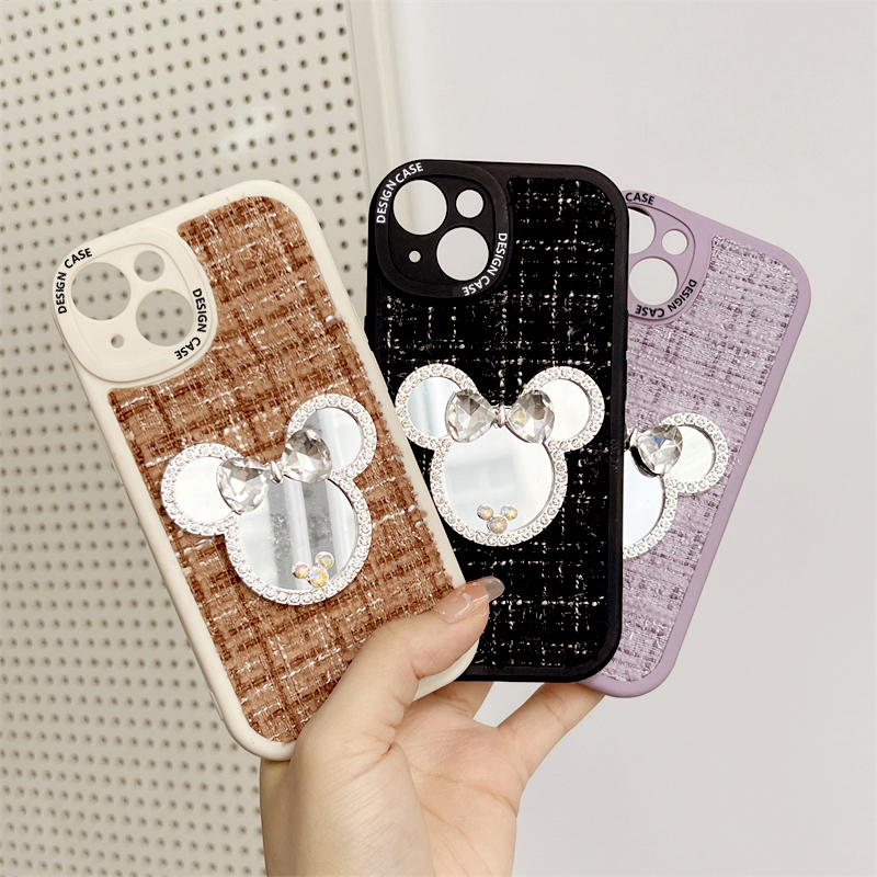 Hontinga for Redmi 9C Redmi 10A Back Cover Makeup Mirror Girls