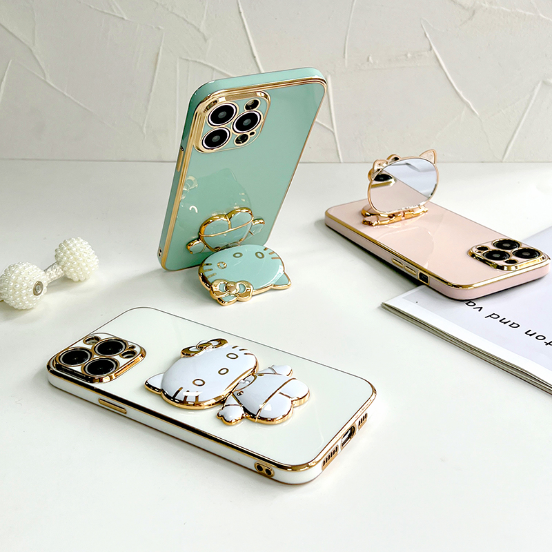 TA for Vivo Y81 Y81i 1812 Back Cover Hello Kitty Mirror Bracket