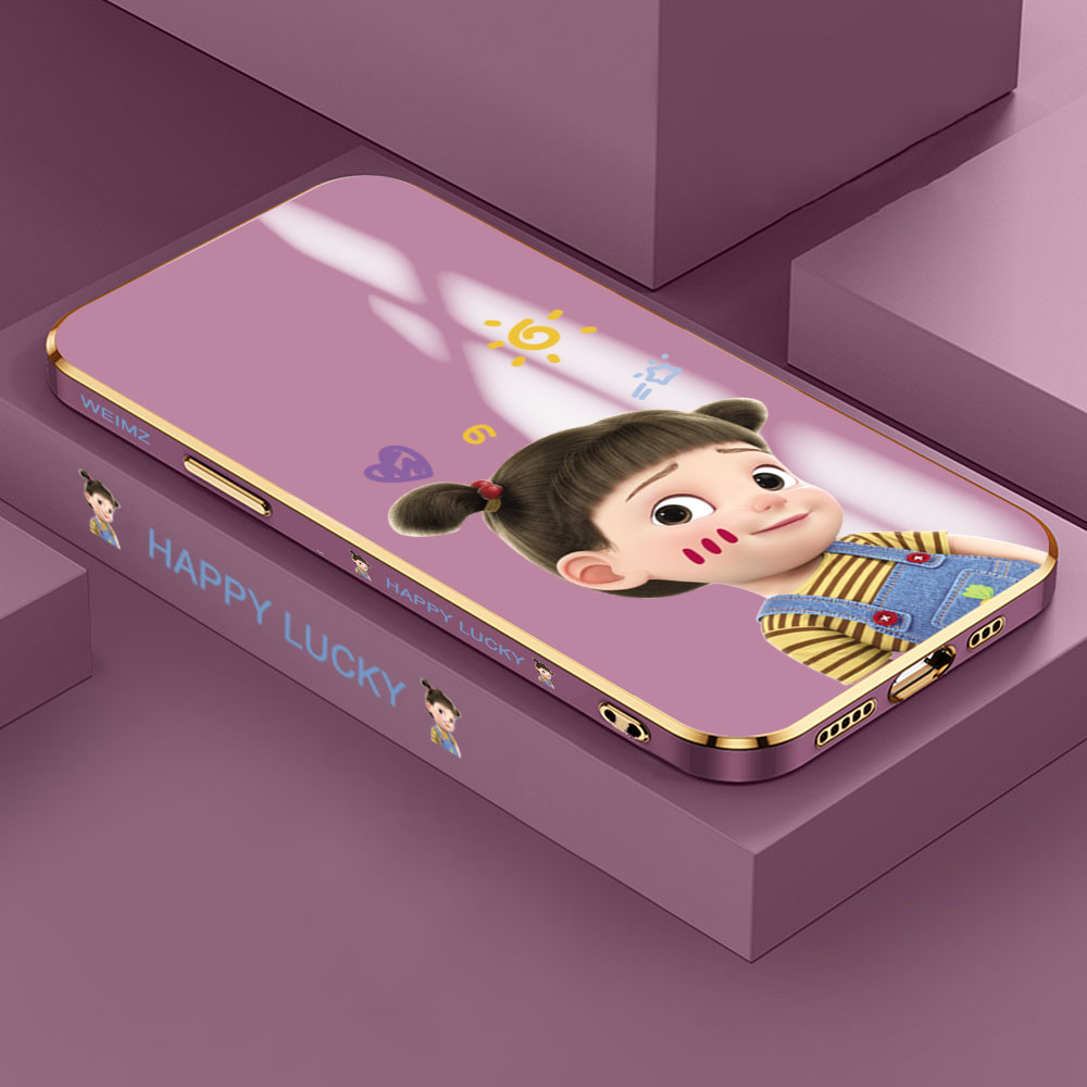 Generic OPPO A54 2021 Case Soft Happy Girl Phone Back Cover Best