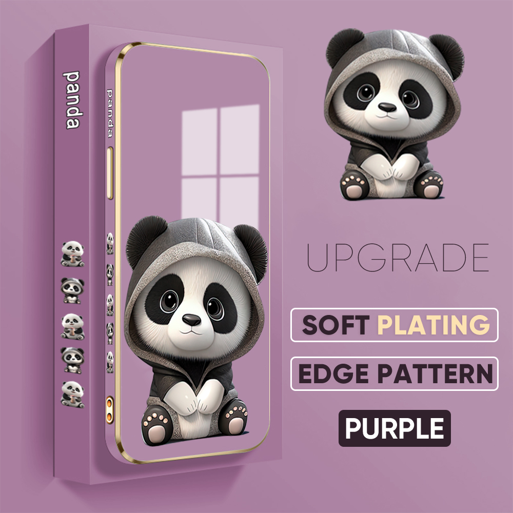 TA%20for%20Samsung%20A04%20Back%20Cover%20With%20Hand%20Strap%20Cartoon%20Cute%20Panda%20Luxury%206D%20Plating%20Case%20Side%20Pattern%20Soft%20Silicone%20Square%20Mobile%20Cover%20-%20Image%202