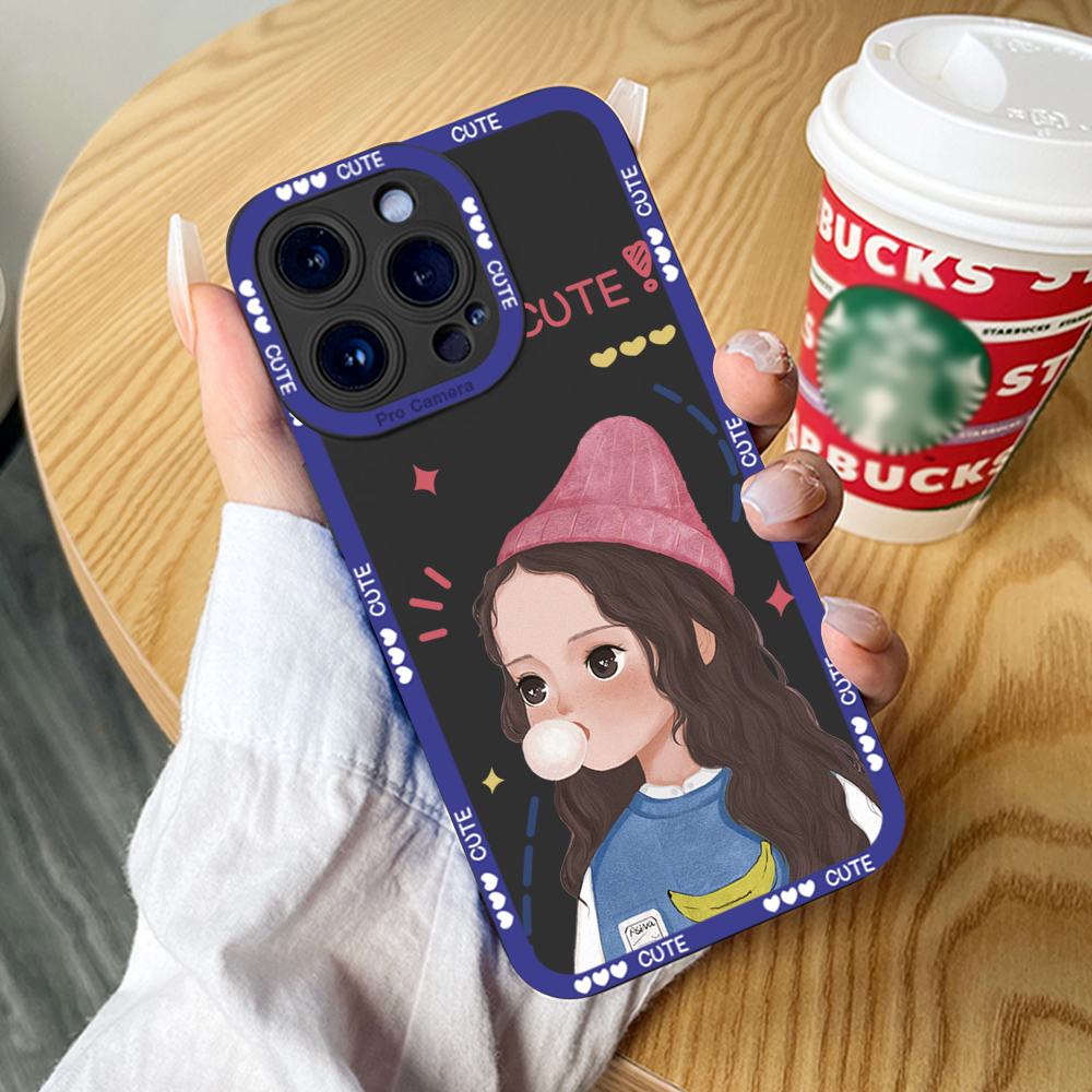 DEL for Redmi Note 10 Pro Note 10 Pro Max Back Cover Cute Girl