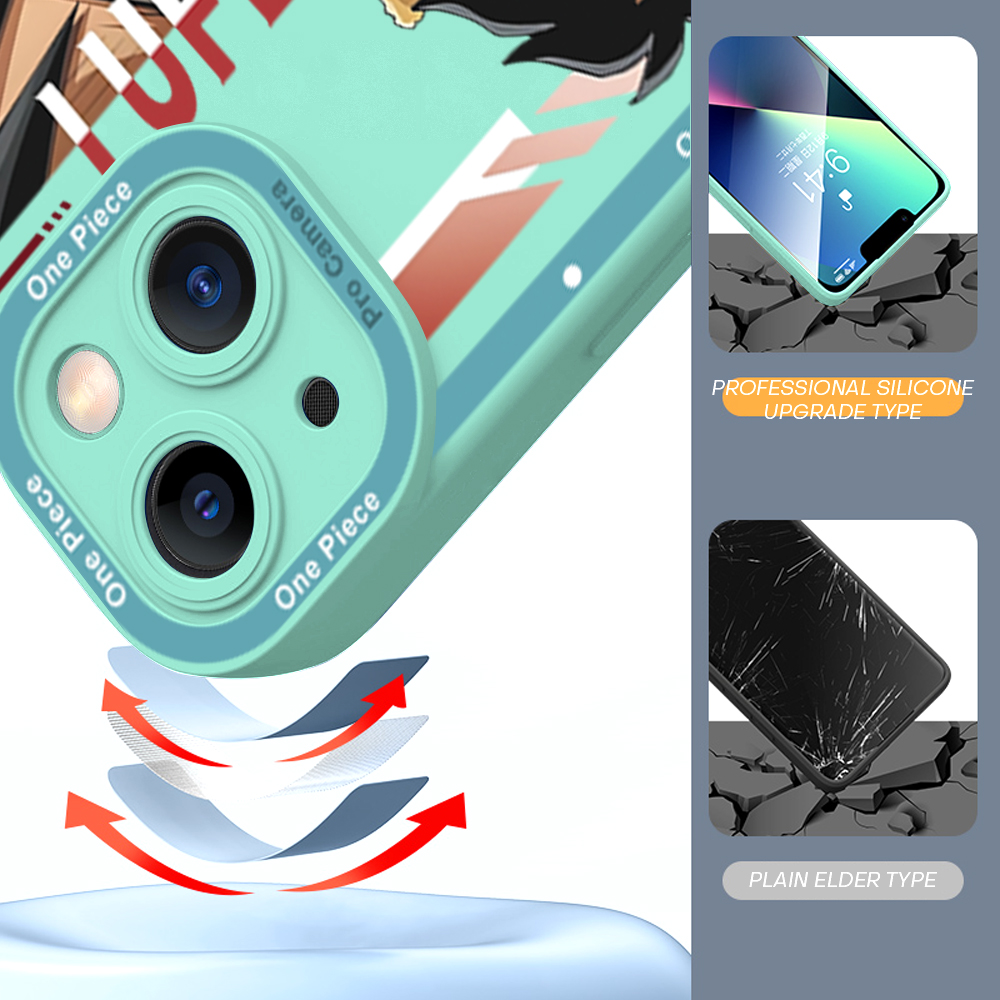 UCUC for Samsung Galaxy M33 5G Back Cover Handsome Monkey D Luffy Shockproof Soft Ultra Thin Rubber Phone Case Full Lens Precision Hole Protection Cover for Boys for Man. 