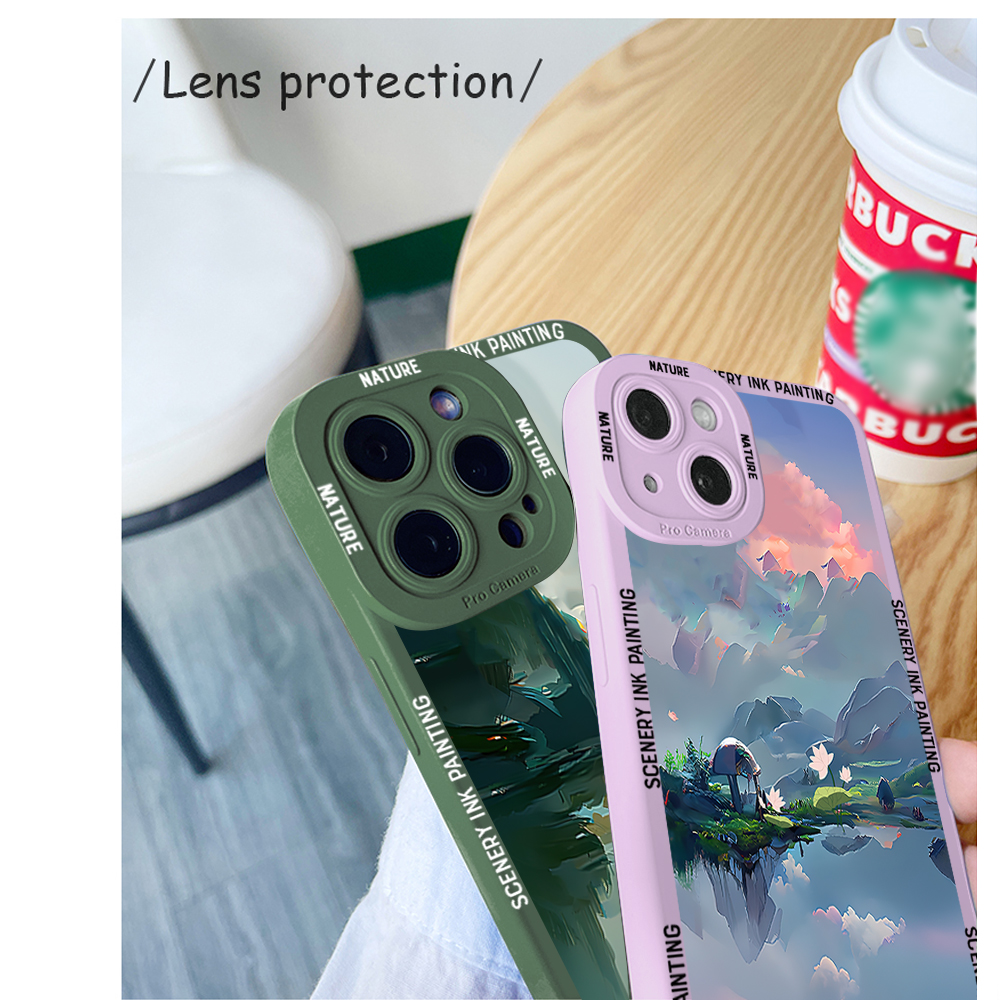 DEL for Samsung A03S Back Cover Nature Fairyland Scenery Phone Case Soft Rubber Camera Protection Design Mobile Cover. 