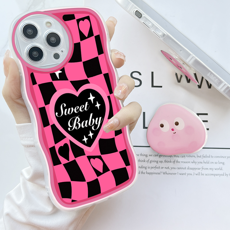 Jizetin for Samsung A02 M02 Back Cover Free Pop Socket Love