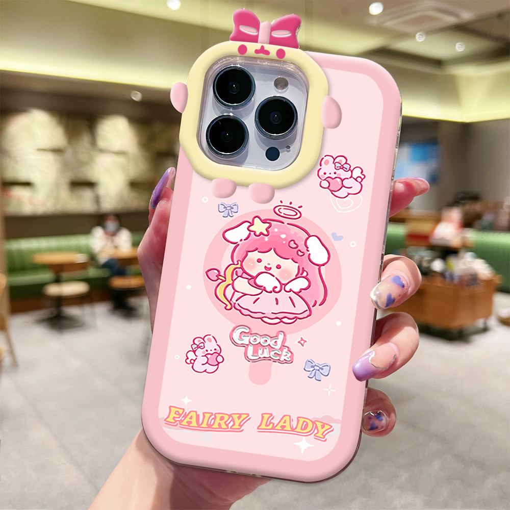 For Realme 7i/Realme C17 Back Cover Cartoon Cute Girl Fairy