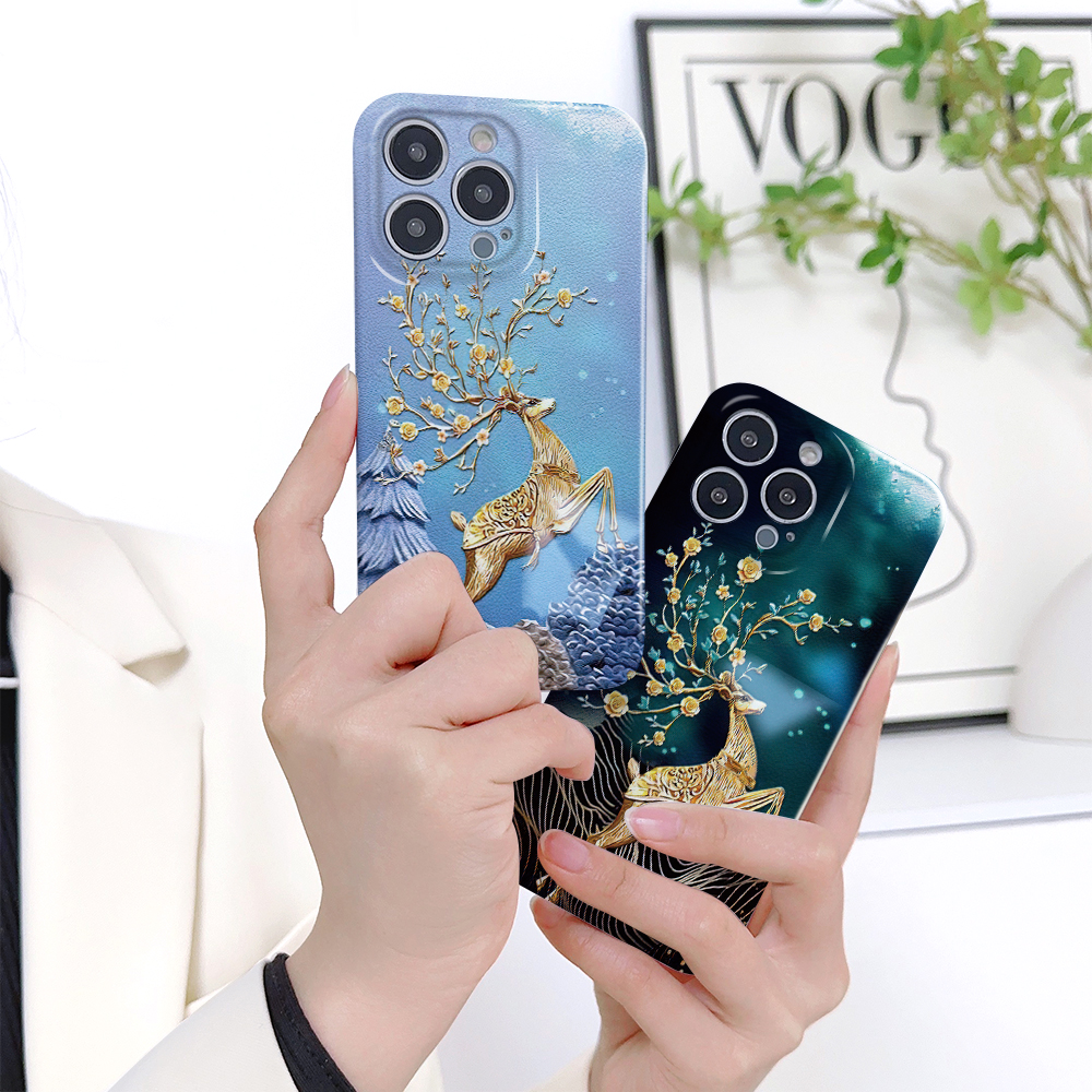 Hontinga for OPPO A3S A12E Realme C1 Back Cover ELK Lucky All