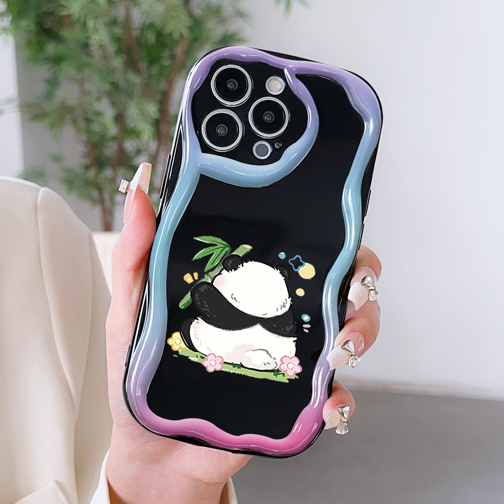 COMAKU Femme Coque Compatible Avec Xiaomi Redmi Note 12 Pro Plus 5G, Transparente TPU Silicone 3D Relief Motif Filles Souple Protection Case Cover - Panda