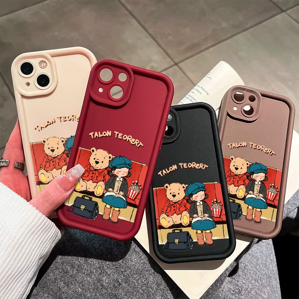 AMORVOR for Redmi Note Note Pro Back Cover Cartoon Bear and